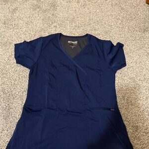 Grey's Anatomy Dark Blue Short Sleeve Top